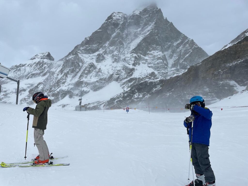 Oh my! It was windy in Cervinia. Photo: The-Ski-Guru. Cervinia is a high altitude resort, with more chances to have snow than those on lower altitudes. How Much Snow does a Mountain Need to Open its Pistes?