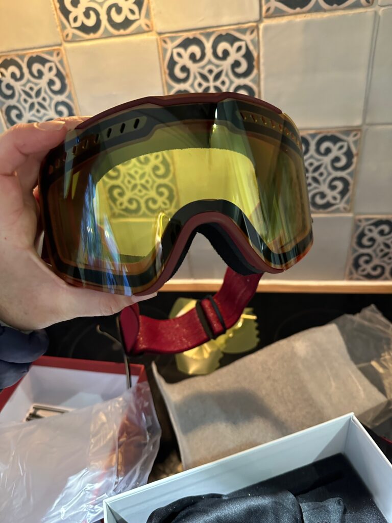 The Panda Optics RS1 with the flat light lens. Photo: The-Ski-Guru