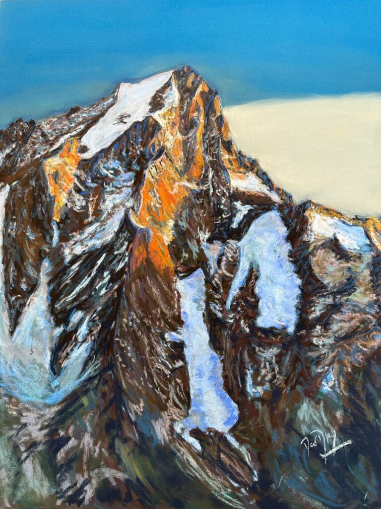 My latest painting is now in my shop. Check it out here. Grandes Jorasses, 65x50cm - soft pastels, pan pastels and charcoal.