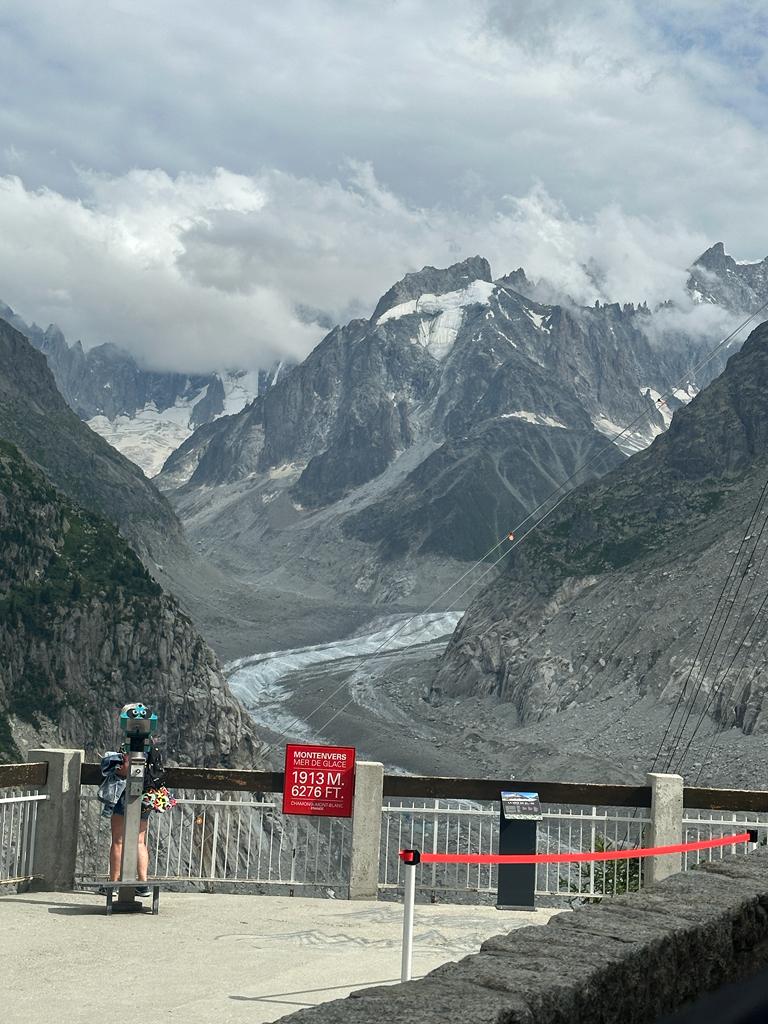 The still amazing, but shrinking Mer de Glace. Photo: The-Ski-Guru. 36 hours in Chamonix. 