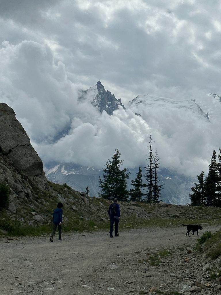 A walk in Plan Praz. In the background, the Aiguille du Midi. Photo: The-Ski-Guru. 36 Hours in Chamonix in Summer. 