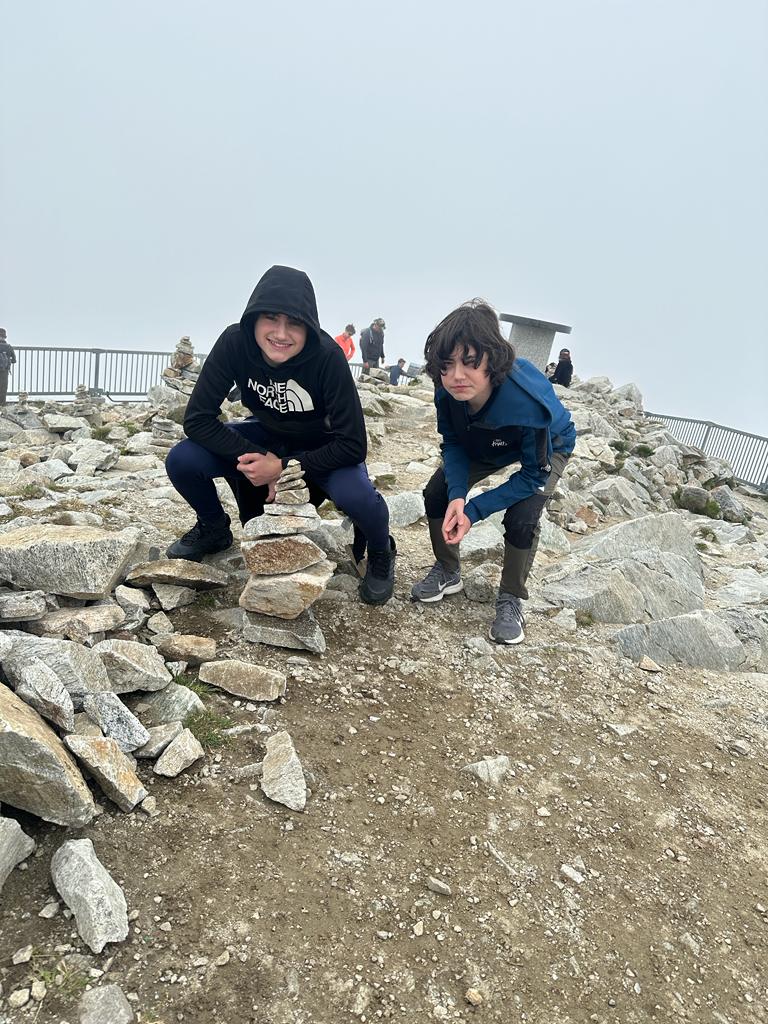 Time for a photo! On top of Le Brevent. Photo: The-Ski-Guru. 36 Hours in Chamonix in Summer.