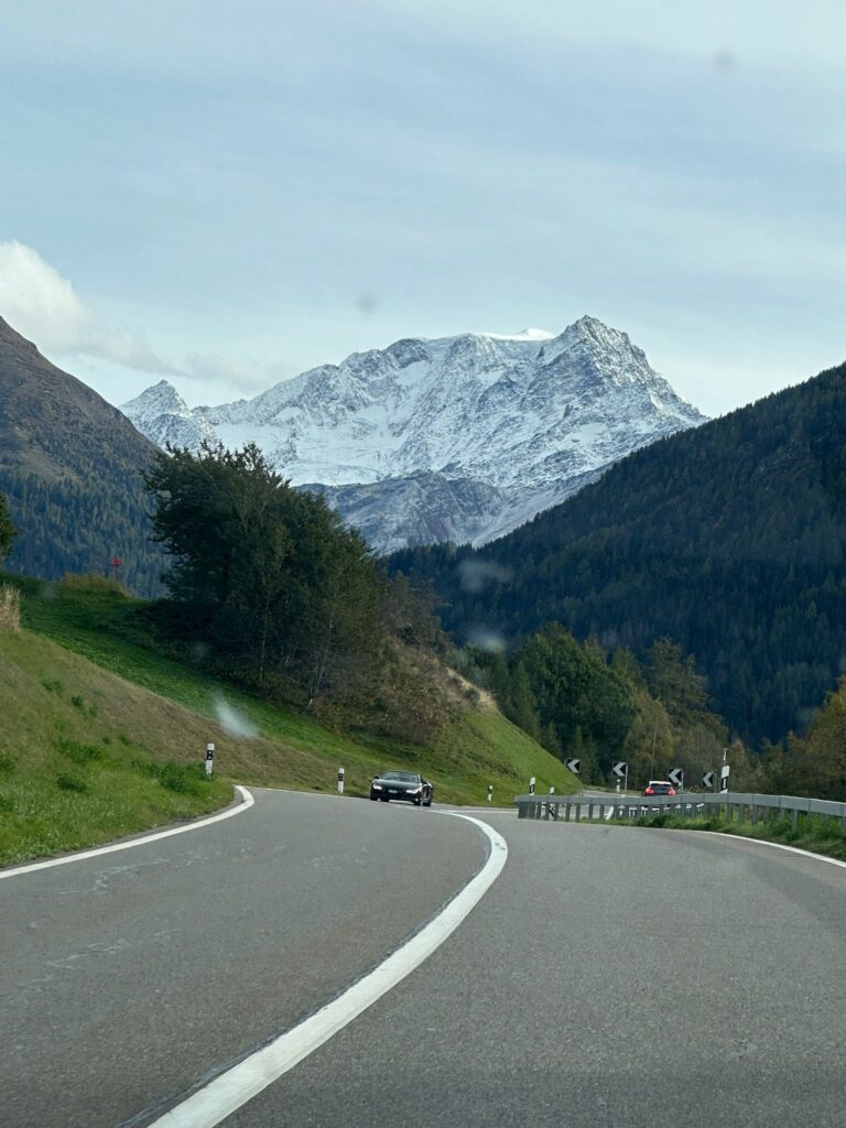 The view when you go towards the Grand St Bernard. Photo: The-Ski-Guru. Using the Grand St Bernard Tunnel as the Mont Blanc Tunnel is closed till 18th December.