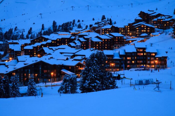 Morzine at dusk. Photo: Pixabay. Reasons Why Morzine Resort is Loved by Brits