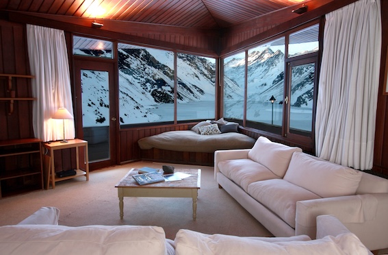 Interior of the B Chalet. Photo by DMC Photo. Courtesy Ski Portillo. 