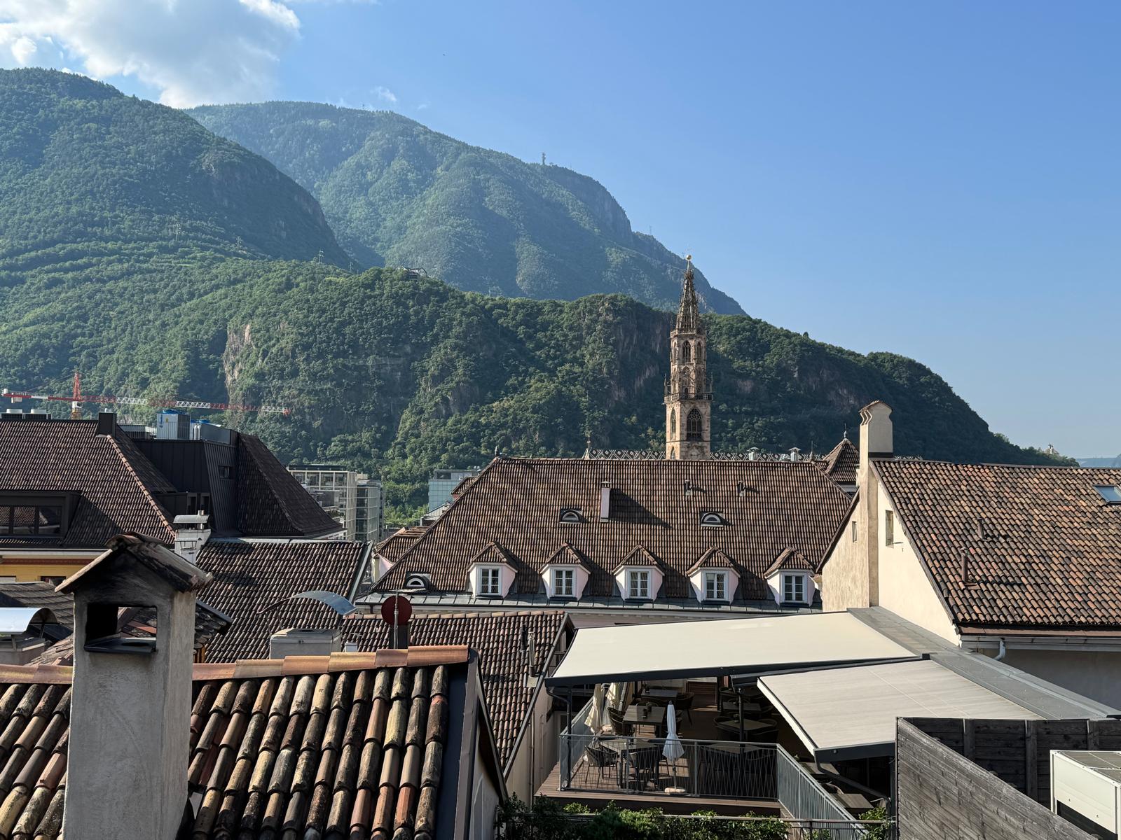 View of Bolzano from the room where I was giving my workshop to the people of IDM Sudtirol. Photo: The-Ski-Guru