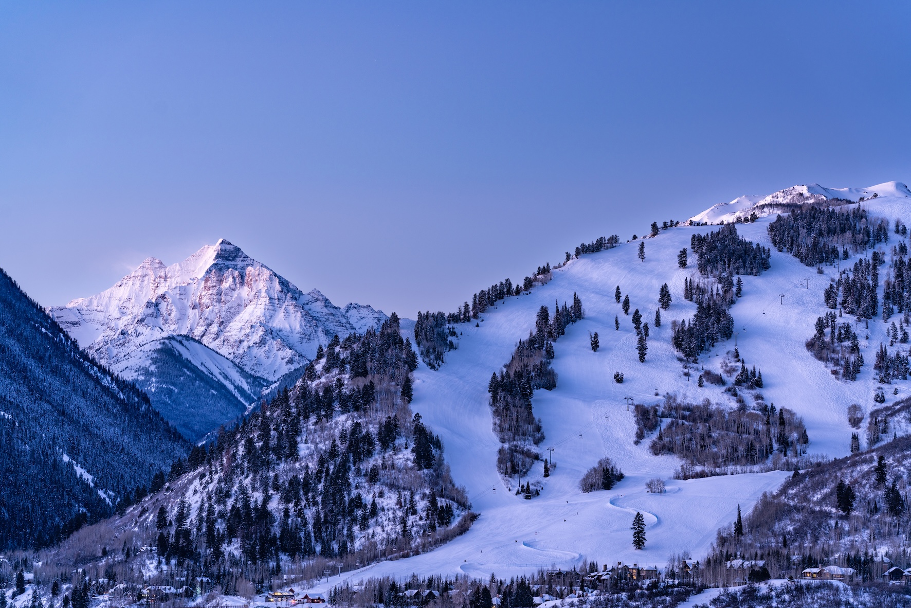 Pyramid Peak viewed from Buttermilk Mountain. Photo: Ann Driggers. Courtesy: Aspen Snowmass. The Must Read Guide to Aspen Snowmass.