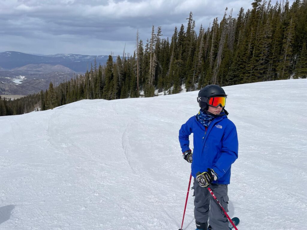 Skiing in Snowmass at the top of Elk Camp at the end of the season. Photo: The-Ski-Guru.